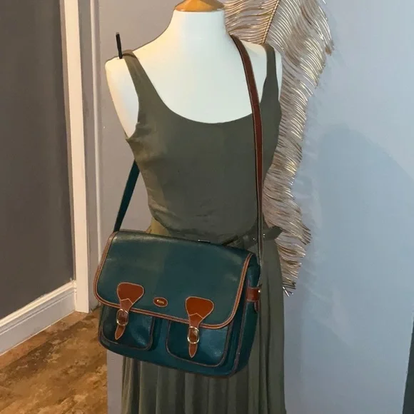 Bally Green and Brown Crossbody Bag - Picture 8 of 16